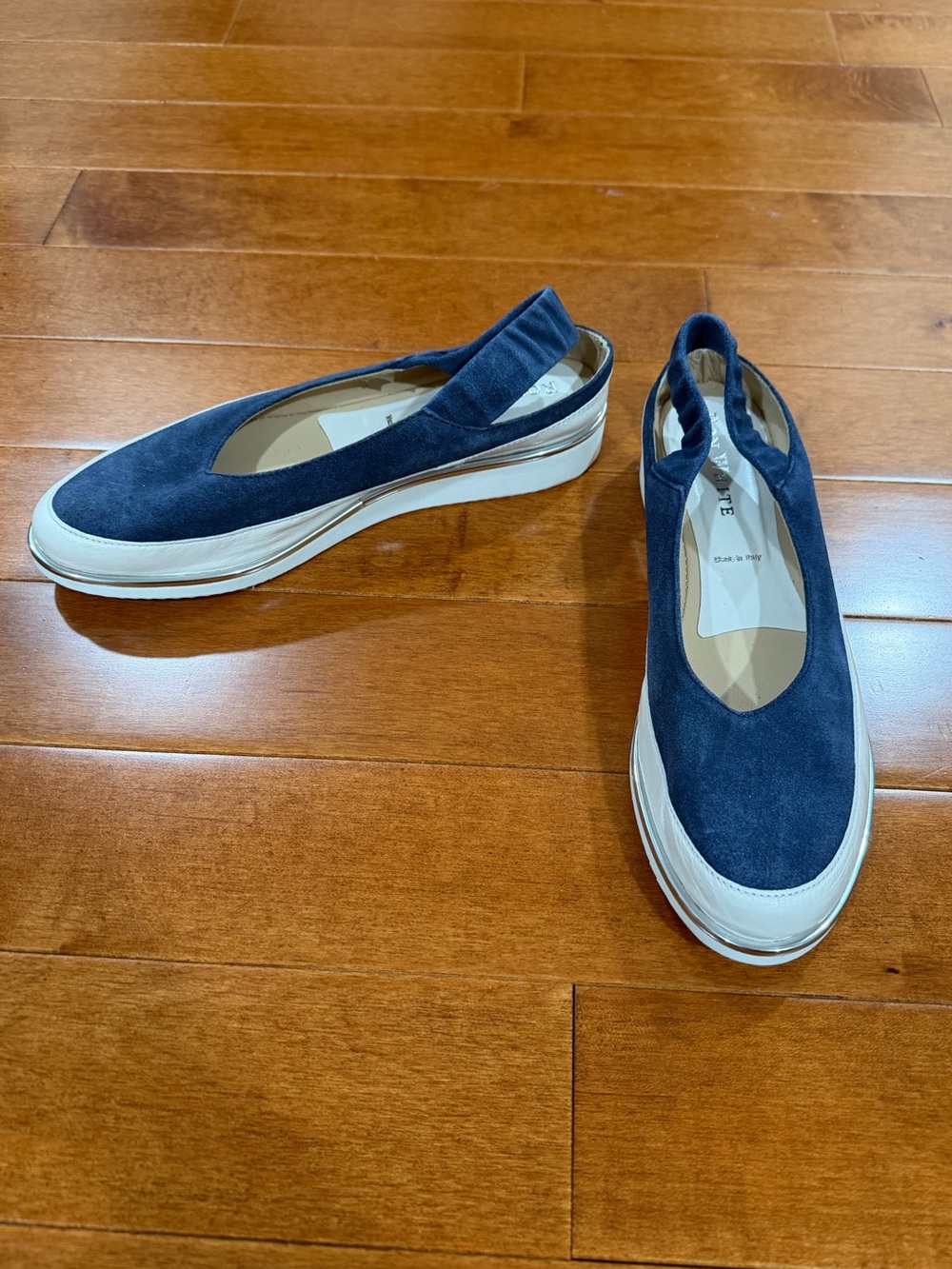 NWOB Ron White Blue Suede Slip On Natasha Slingback Shoes Sz. 39.5 (9)